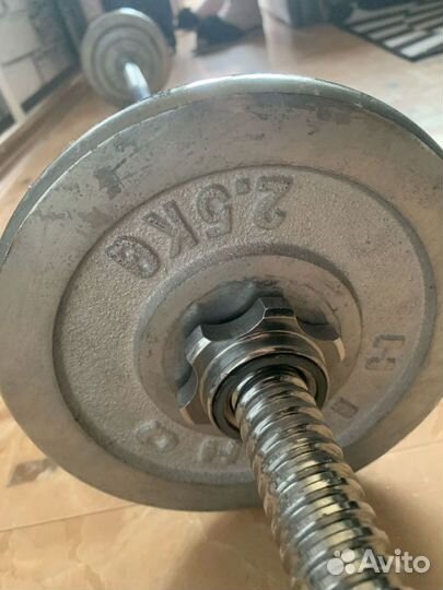 Штанга с блинами бу