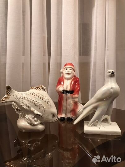 Статуэтки Дулево : Карп и Сокол