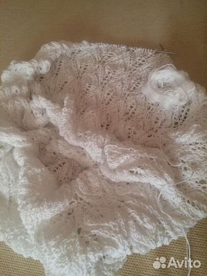 Плед вязаный хлопковый для маленьких