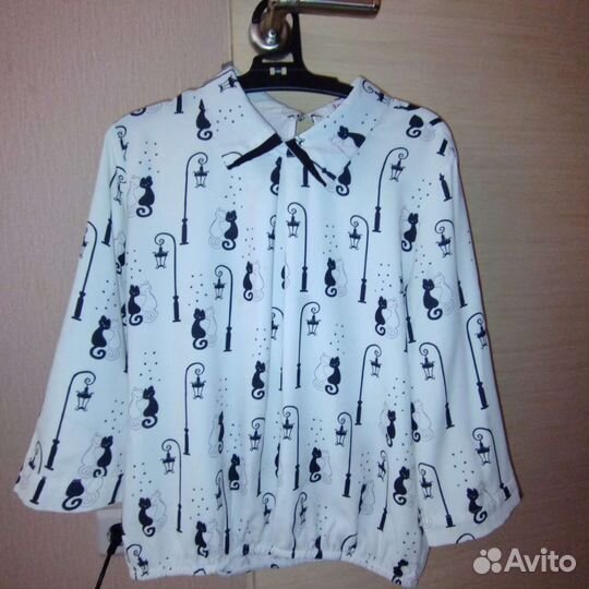 Блузка школьная 146 новая