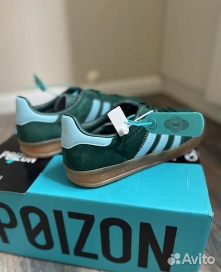 Кеды Adidas Gazelle Indoor Green Оригинал (Poizon)