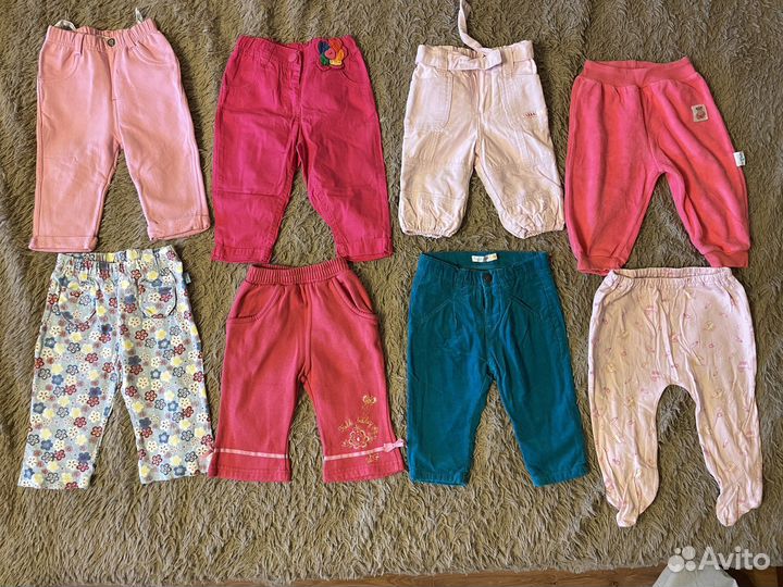 Огромный пакет вещей на девочку 68-74 р-р