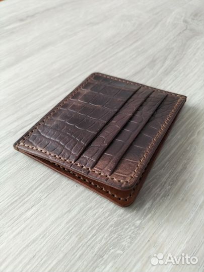 Картхолдер из натуральной кожи ручная работа