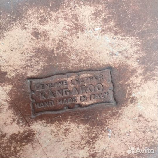 Италия. Kangaroo. Зажигалка, пепельница, кожа ручн