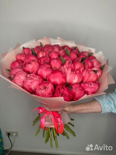 Пионы Букет пионов 7 11 15 19 21