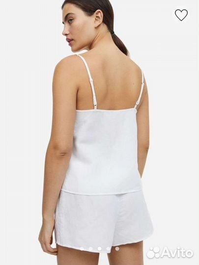 H&M пижама из смесового льна новая