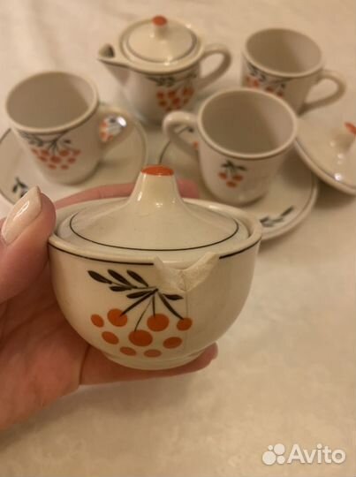 Чайный сервиз СССР керамический детский