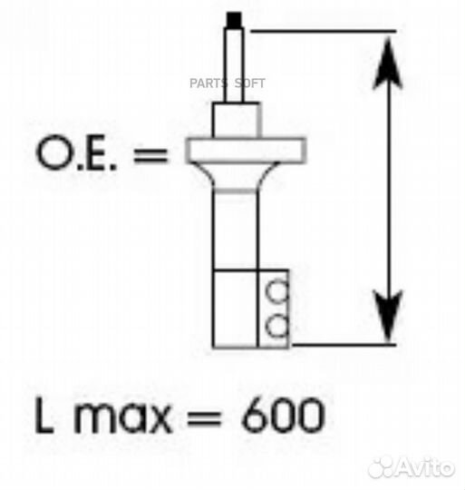 KYB 334482 Стойка амортизационная - Excel-G перед
