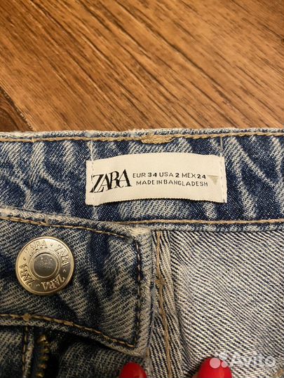 Джинсы zara женские 34 р