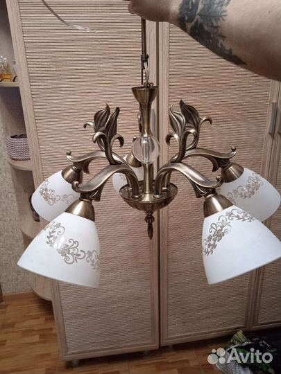 Люстра потолочная бу