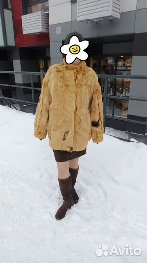 Шуба из кролика винтаж