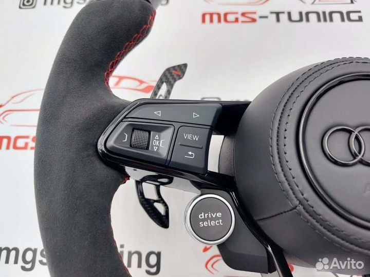 Руль Audi RS карбон экран Ауди A6 C8 RS6 А6 рс6