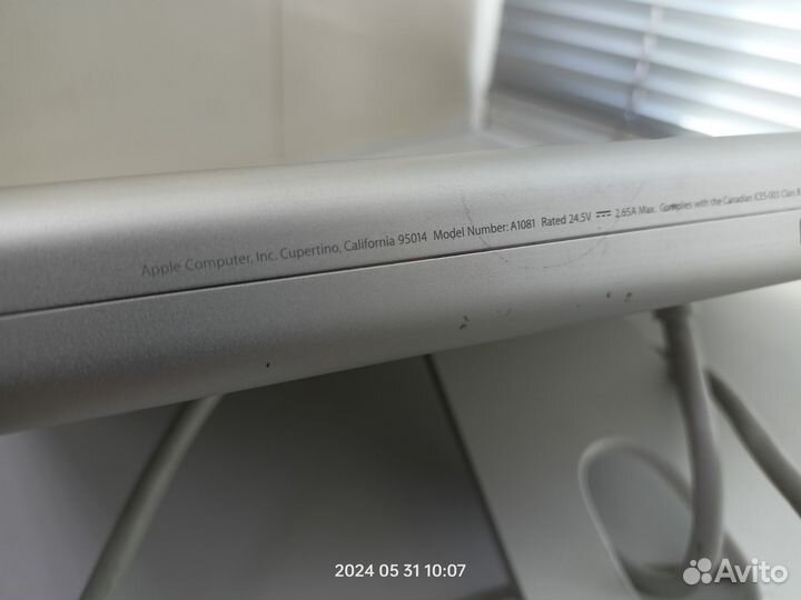 Apple Cinema Display A1081 без блока питания