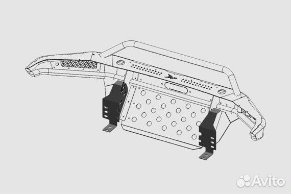 Комплект креплений перед. бампер BMS Тойота Тундра