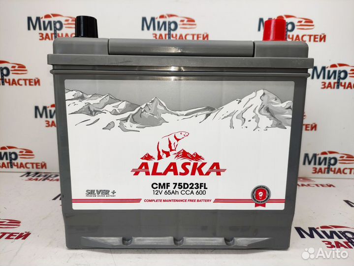 Аккумулятор Alaska 65 А/Ч 600А обратная полярность