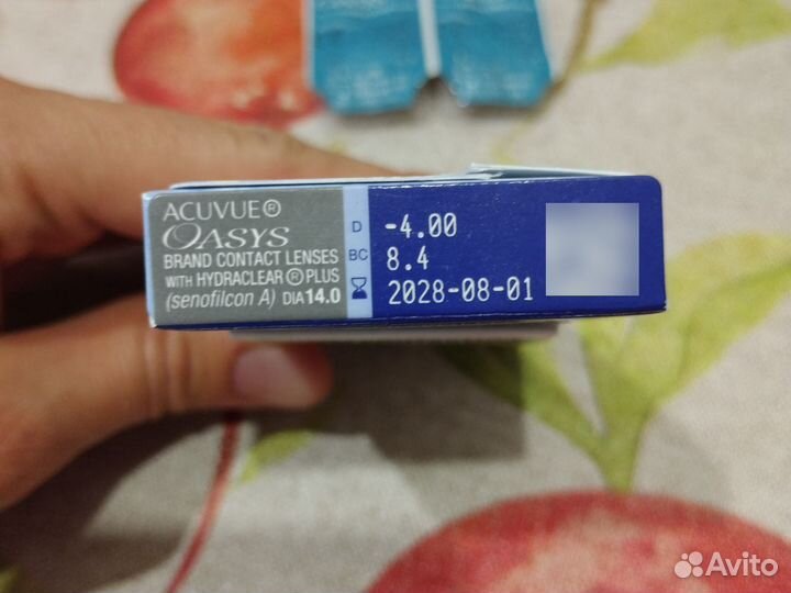 Линзы контактные acuvue oasys - 4.00