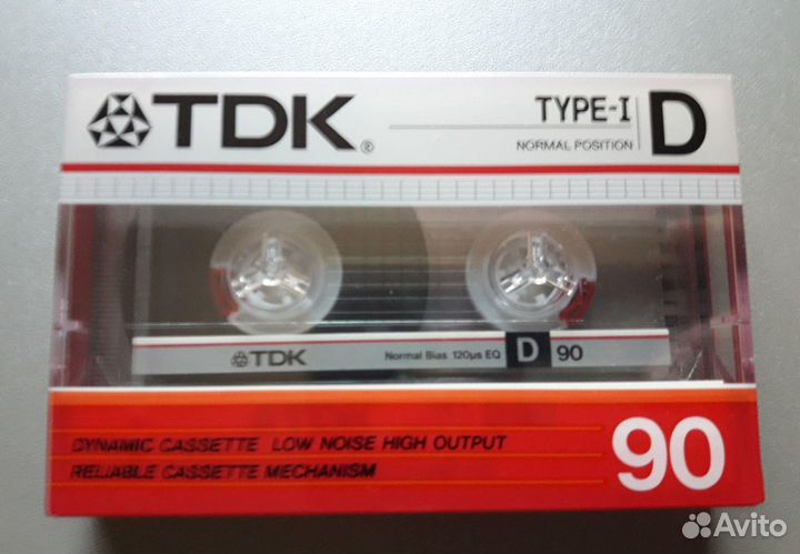 Аудио кассеты TDK D90 новые оригинал, japan