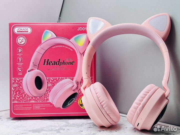 Наушники с кошачьими ушками