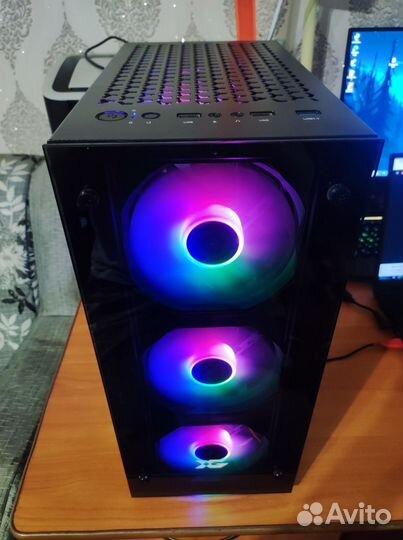 Игровой компьютер I3 10100f + RX 580 8 GB SSD/HDD