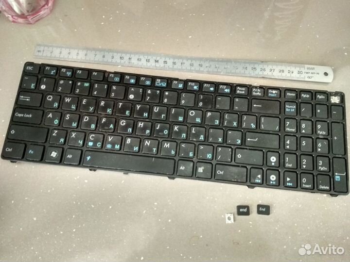 Клавиатура для ноутбука asus (нераб/кнопки/донор)