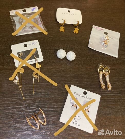Серьги из медицинской стали