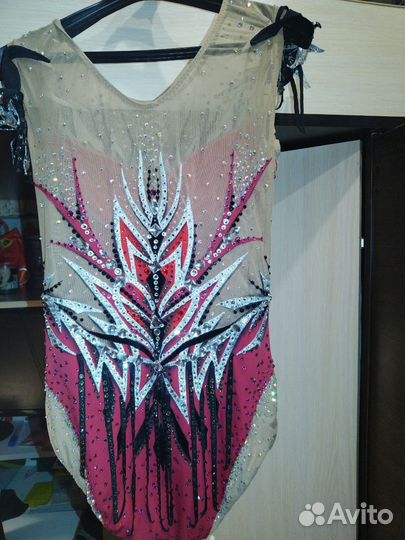 Купальник гимнастический для выступлений рост 155