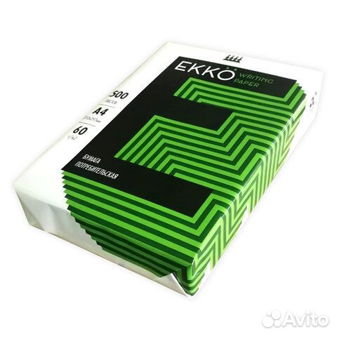 Бумага А4, 60 г/м2, белизна 60, 500 листов, Россия