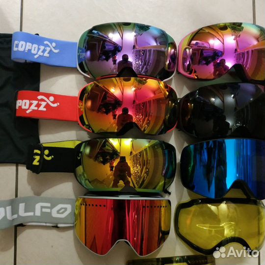 Горнолыжная маска. На магнитах. Полный комплект