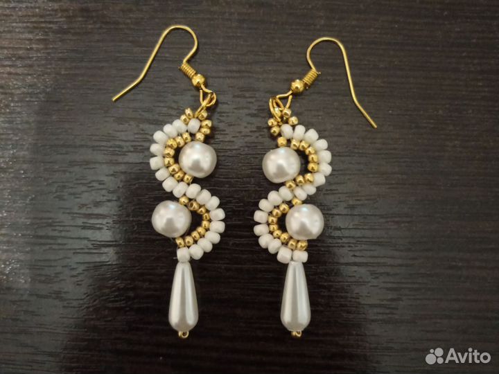 Серьги из бисера