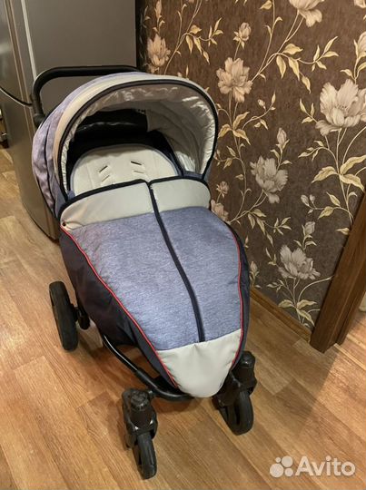 Коляска прогулочная Camarelo светло-синий меланж