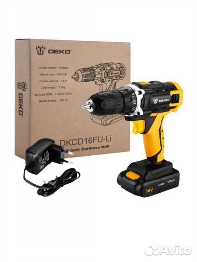 Шуруповёрт deko dkcd16FU-Li
