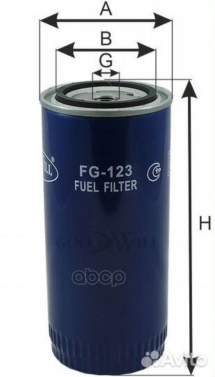 Фильтр топливный volvo BUS, trucks FG123 Goodwill