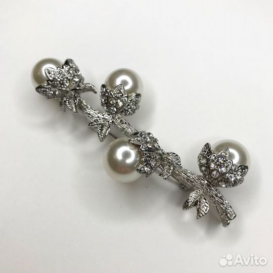Винтажная брошь с жемчугом Charter Club