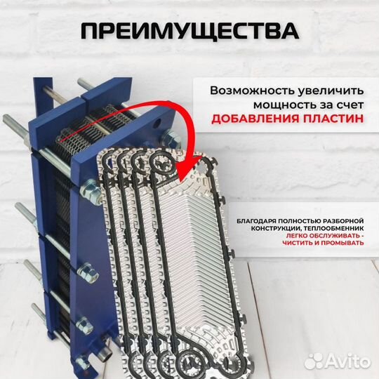 Теплообменник SN08-30 для гвс 159кВт 2490 л/час