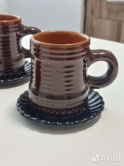 Набор кофейных чашек. Керамика. СССР. Винтаж