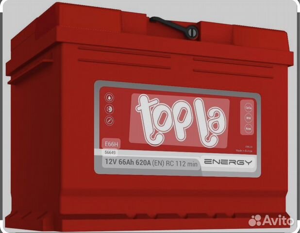 Автомобильный аккумулятор topla60 А/ч