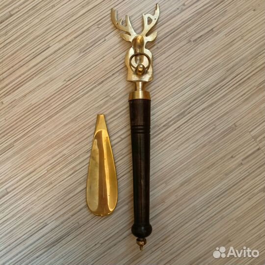 Ложка для обуви латунь