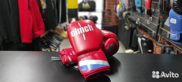 Перчатки боксерские clinch olimp plus красные