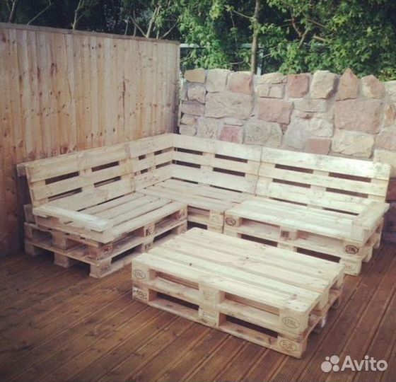 Садовая мебель из поддонов