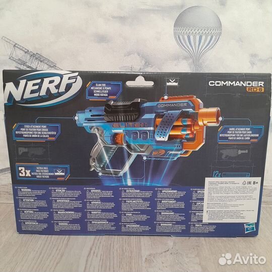 Новый Nerf commander rd6