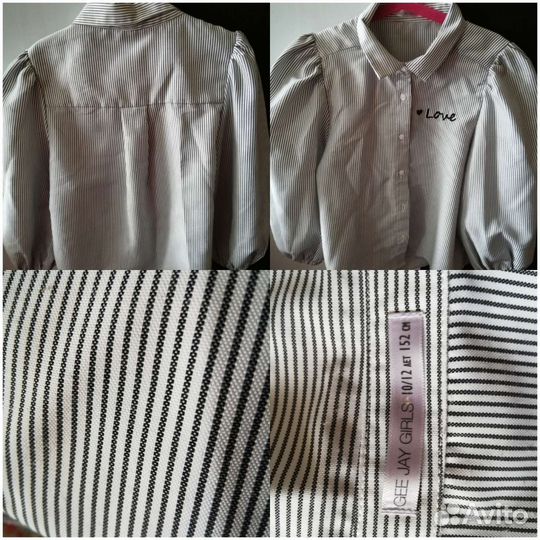 Блузка белая для девочек