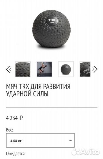Slamball слэмбол мяч ударный 4,5 кг TRX