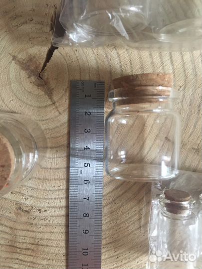 Бутылка стеклянная для декора