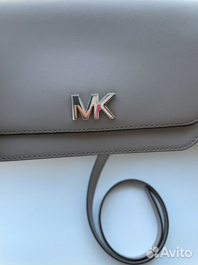 Поясная сумка michael kors серо/фиолетовая