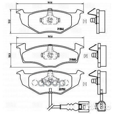 Колодки торм. для а/м Skoda Fabia (99) диск. п