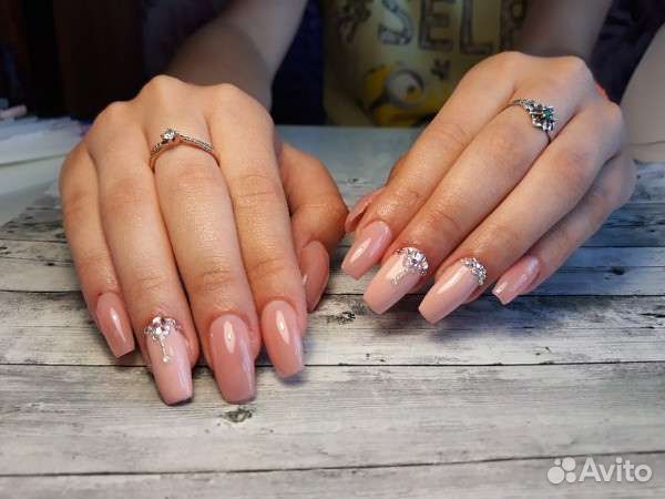 Наращивание ногтей, гель лак, маникюр