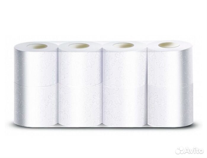 Туалетная бумага veiro 2-сл. белая (8 рул./уп.)