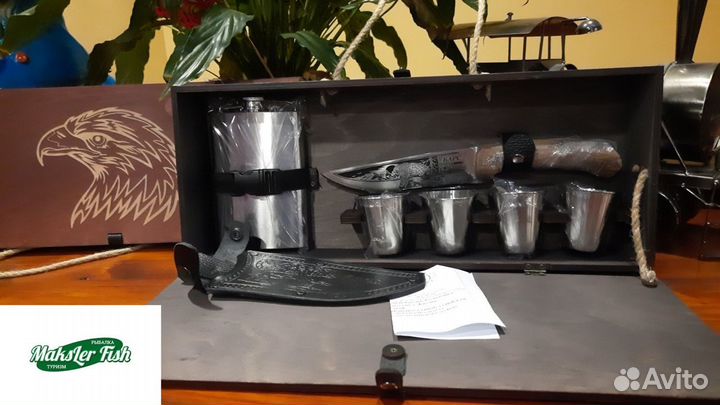 Набор подарочный в деревянном кейсе