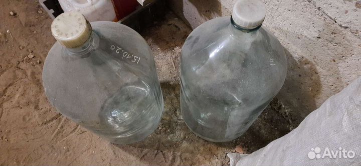 Бутылка стеклянная 20 литров
