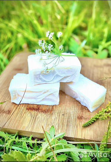 Кокосовое мыло ручной работы. Хозяйственное мыло